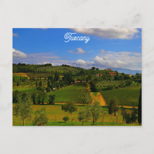 Cartão Postal Toscânia Itália Viagem de vitelo italiano