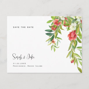 Cartão Postal Toscano Casamento Colorido & Simples Salve a Data