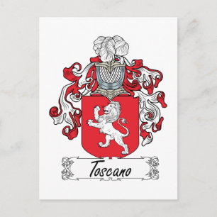 Cartão Postal Toscano Family Crest