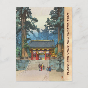 Cartão Postal Toshogu Shrine Hiroshi Yoshida japanês
