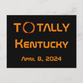 Cartão Postal Totalmente Kentucky 2024 Solar Eclipse