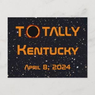 Cartão Postal Totalmente Kentucky 2024 Solar Eclipse