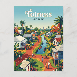 Cartão Postal Totness Suriname