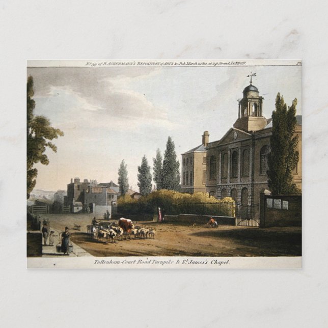 Cartão Postal Tottenham Court Road Turnpike (Frente)