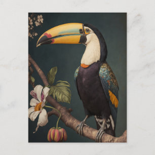 Cartão Postal Toucan No Cartão-Postal Da Floresta