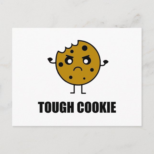 Cartão Postal Tough Cookie Funny (Frente)