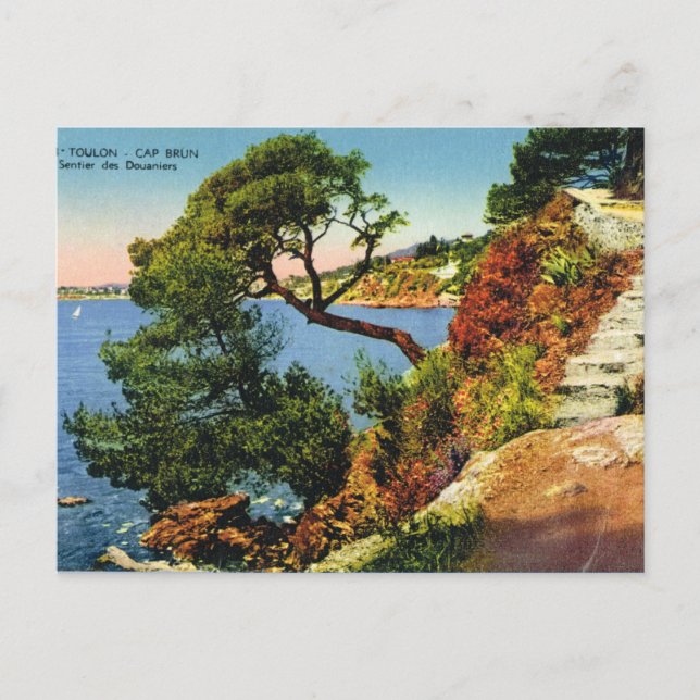 Cartão Postal Toulon, Boné Brun, 1924 (Frente)