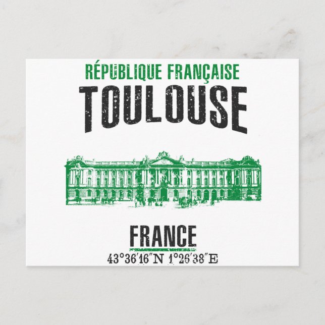 Cartão Postal Toulouse (Frente)