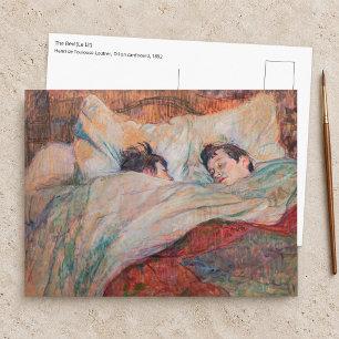 Cartão Postal Toulouse-Lautrec - A Cama