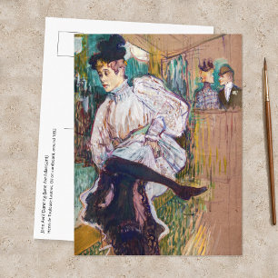 Cartão Postal Toulouse-Lautrec - Jane Avril Dançando