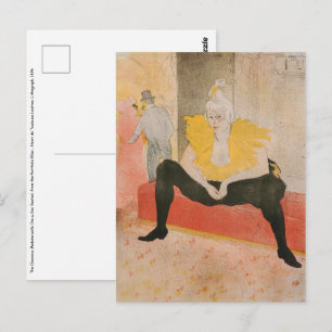 Cartão Postal Toulouse-Lautrec - Mademoiselle Cha-u-kao Sentada