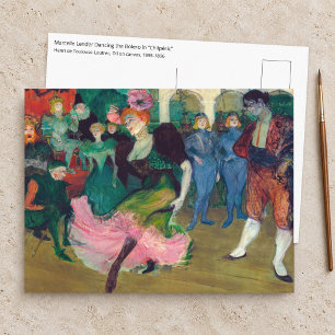 Cartão Postal Toulouse-Lautrec - Marcelle Lender, Dançando Boler