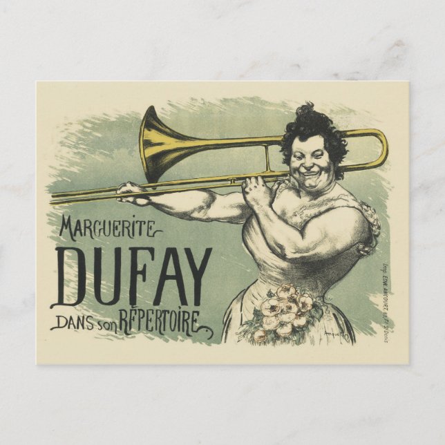 Cartão Postal Toulouse Lautrec Poster Art (Frente)