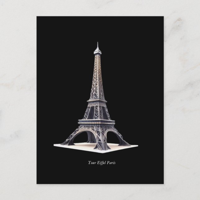 Cartão Postal Tour Eiffel Paris France (Frente)