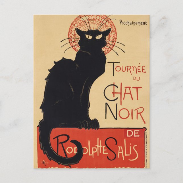 Cartão Postal Tournée do Chat Noir  (Frente)