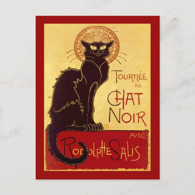 Cartão Postal Tournée du Chat Noir, Théophile Steinlen (Frente)