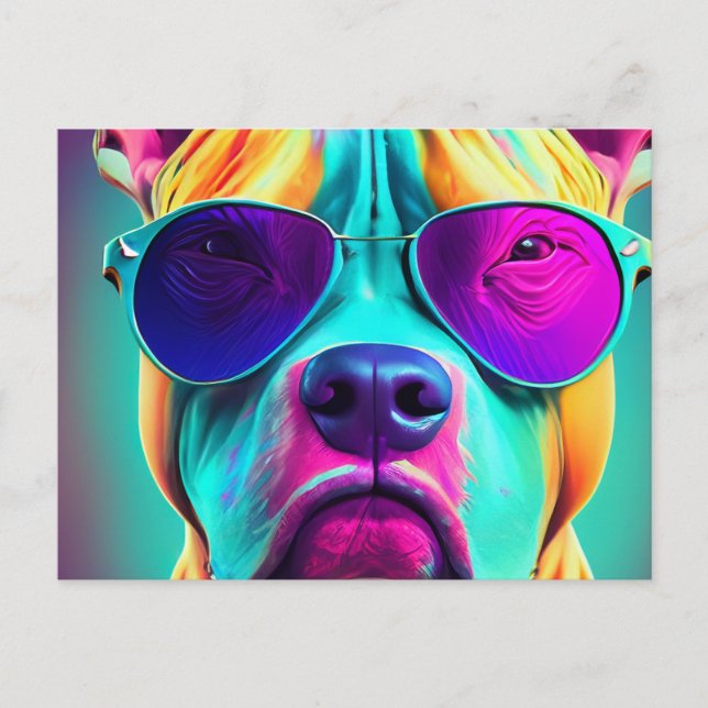 Cartão Postal Touro de Pit Duro (Frente)