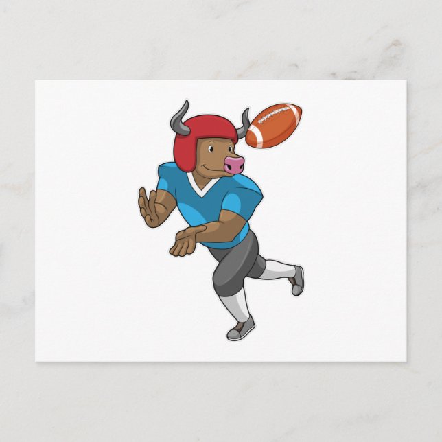 Cartão Postal Touro no Esportes Futebol (Frente)