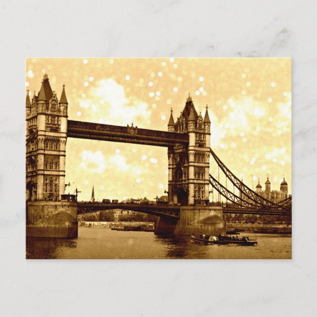 Cartão Postal Tower Bridge London 1900 (Frente)