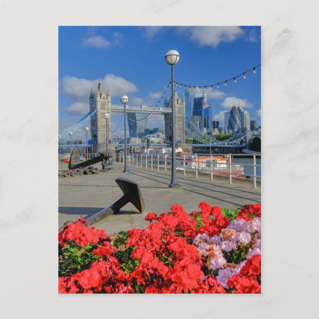 Cartão Postal Tower Bridge, Londres Reino Unido (Frente)