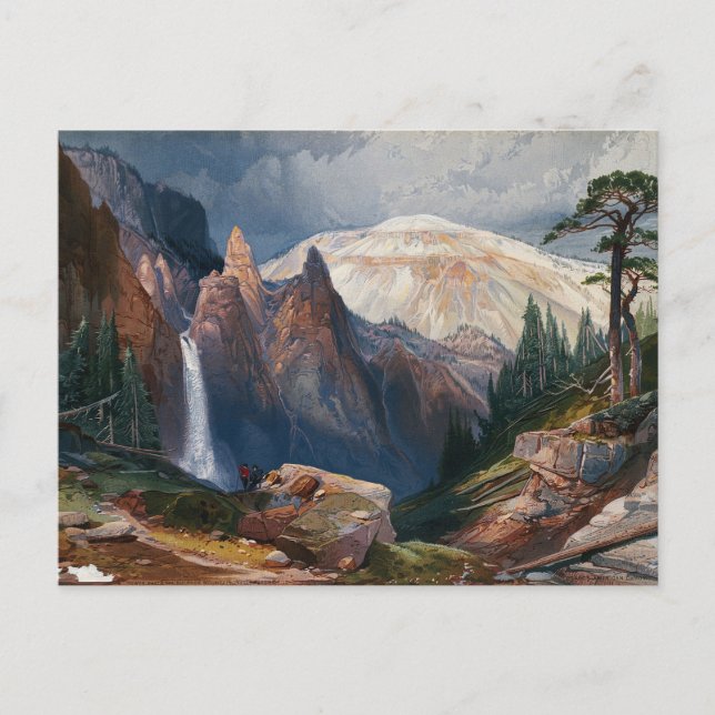 Cartão Postal Tower Falls e Sulpher Mountain, Yellowstone  (Frente)