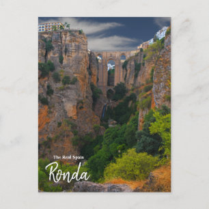 Cartão Postal Towering From Above- Ronda Espanha