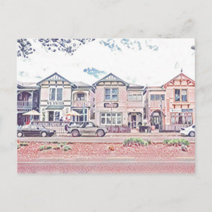 Cartão Postal Townhouses de madeira em Napier