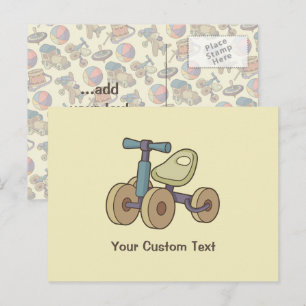 Cartão Postal Toy Bike