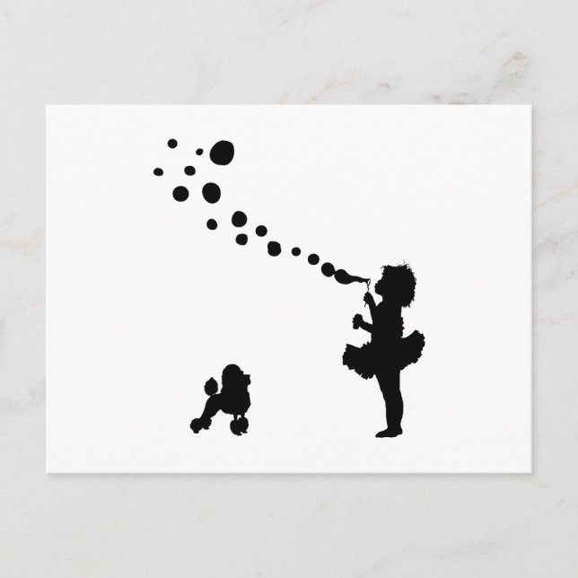 Cartão Postal Toy Poodle (Frente)