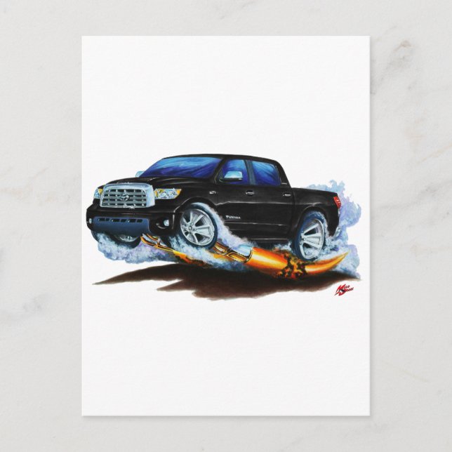 Cartão Postal Toyota Tundra Crewmax Black Truck (Frente)