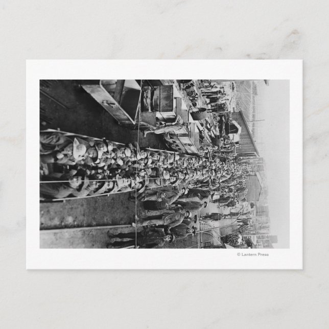 Cartão Postal Trabalhadores da Chance carregando o Coeur d'Alene (Frente)