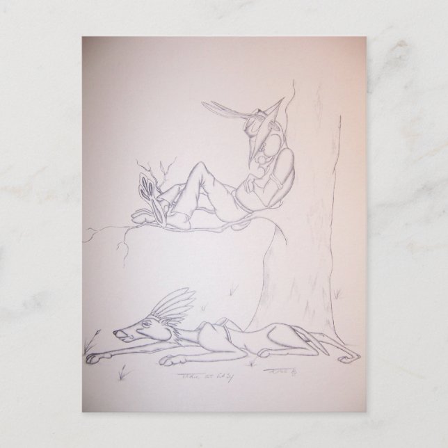 Cartão Postal trabalho de arte 021 (Frente)