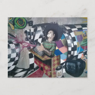 Cartão Postal Trabalho de arte abstrato Grafite