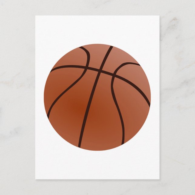 Cartão Postal Trabalho de arte de basquetebol (Frente)