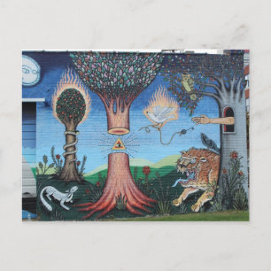 Cartão Postal Trabalho de arte de Grafite Ellum Profundo nº 24