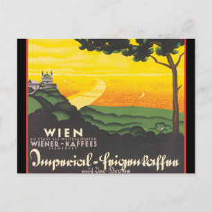 Cartão Postal Trabalho de arte de Poster Wien_Viagens vintage