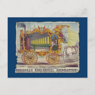 Cartão Postal Trabalho de arte de Vintage Calliope no Roupa e pr