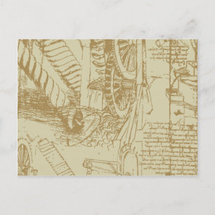 Cartão Postal Trabalho de arte Leonardo Da Vinci