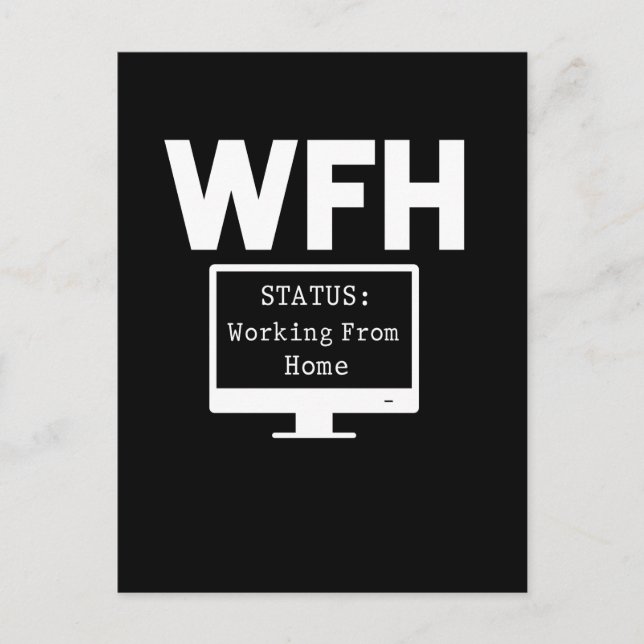 Cartão Postal Trabalho De Casa Engraçado, Orgulhoso Empregado (Frente)