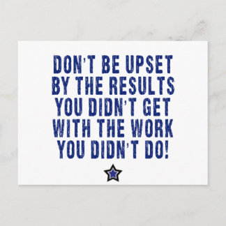 Cartão Postal Trabalho De duro, Esforço, Pagamento!