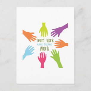 Cartão Postal Trabalho em equipe