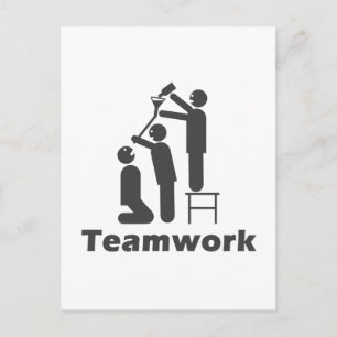 Cartão Postal Trabalho em equipe - Merchandise Motivacional