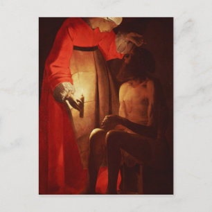 Cartão Postal Trabalho marcado por sua esposa