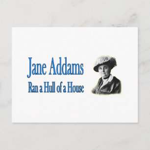 Cartão Postal Trabalho social: Jane Addams correu um casco de um