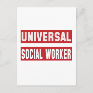 Cartão Postal Trabalho Social Universal.