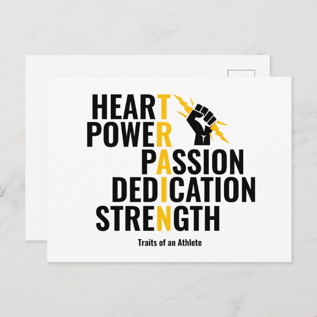 Cartão Postal Traços de um Atleta (Frente/Verso)