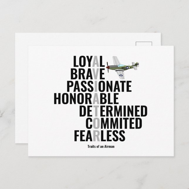 Cartão Postal Traços de um Avião (Frente/Verso)