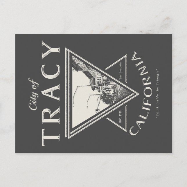 CARTÃO POSTAL TRACY SAN JOAQUIN CALIFORNIA (Frente)