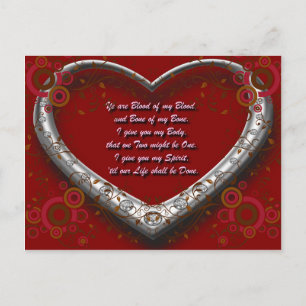 Cartão Postal Trad. Scot Love Vow: Sangue do meu Sangue - Autume