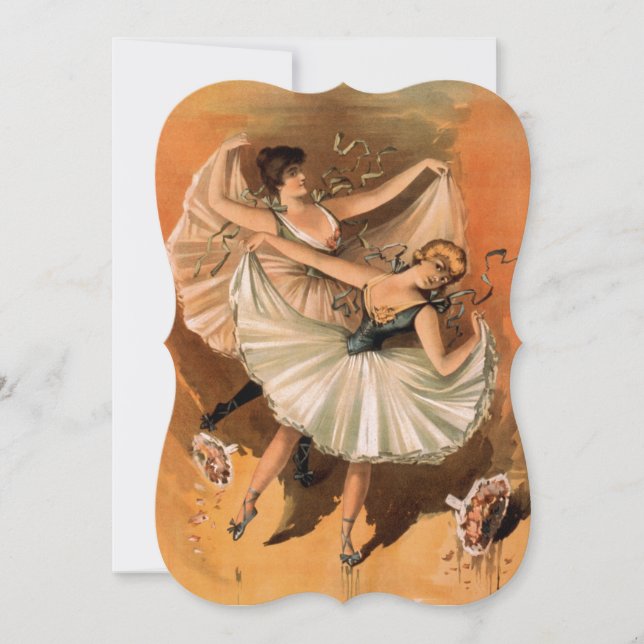 Cartão postal tradicional de dança popular (Frente)